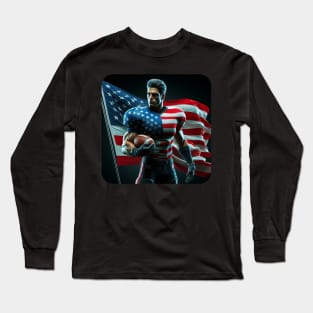 American Man NFL Football Player #17 Long Sleeve T-Shirt